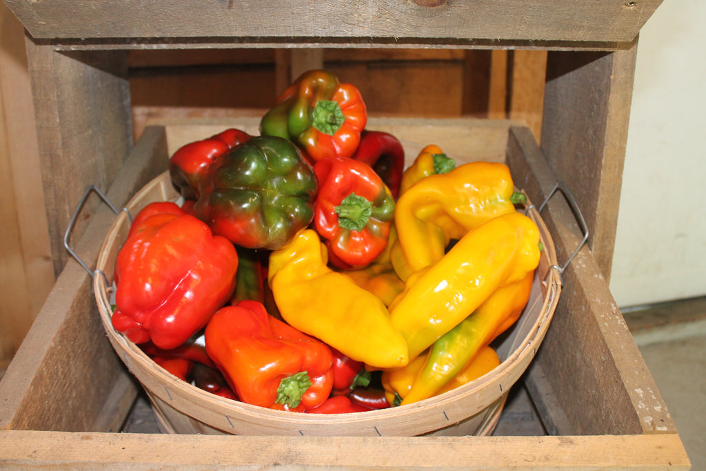 Cynthia's Kitchen - Shelling Beans and Roasted Peppers